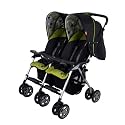 Combi Twin Sport 2 Side by Side Double Stroller in Ember/Wasabi