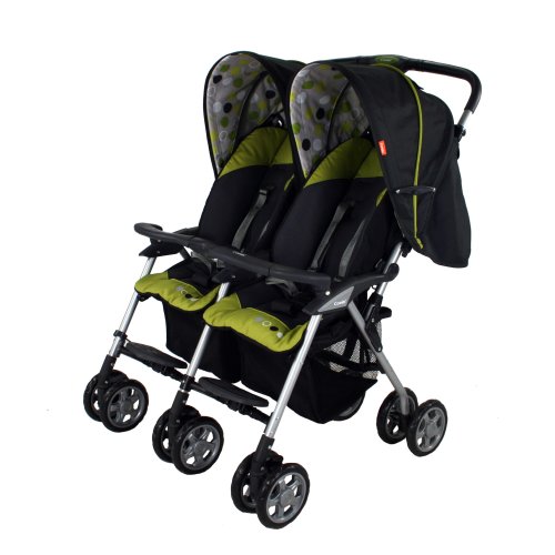 Combi Twin Sport 2 Side by Side Double Stroller in Ember/Wasabi