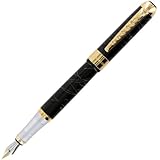 Luxury Jinhao 250 Calligraphy Faountain Pen Black and Golden Clip Art Pen