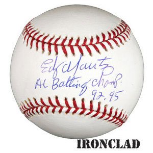 Edgar Martinez Signed Mariners Baseball - AL Batting Champ 92,95