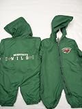 Minnesota Wild Infants / Babys / Kids green hooded Wind Suit coverall