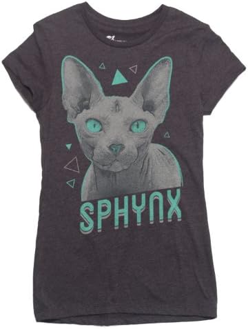 Yellow Hydrant Sphynx Breed Cat Star T-shirt Ladies/Juniors Sizes