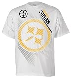 NFL Men's Pittsburgh Steelers Lined Up Tee (White, X-Large)