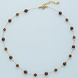 Czech Glass Pearl and Czech Crystal Necklace