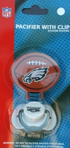 Philadelphia Eagles Pacifier with Clip