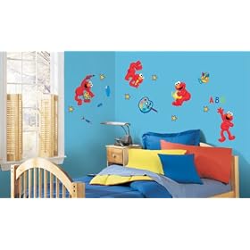 Blue Mountain Wallcoverings GAPP1804 Sesame Street Self-Stick Room Applique - Time to Learn