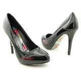 41pBaI4ZfEL. SL160  ED HARDY West LA Black Heels Pumps Shoes Womens Size 8