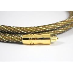 2M - Master Gold Range High Resolution Professional Toslink-Kabel (Digital Optical Cable) mit 24K Gold Geh�use geeignet f�r PS3, Sky, Sky HD, LCD, LED, LCD, Blu-ray Heimkino-Anlagen mit, AV Verst�rker etc. f�r Best Digital Connect Surround Sound.