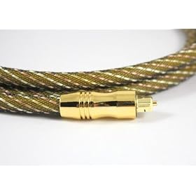 2M - Master Gold Gamme haute r�solution professionnel Toslink C�ble (Digital Optical Cable) avec 24K Gold enveloppe appropri�e pour la PS3, Sky, Sky HD, LCD, LED, Plasma, Lecteur Blu-ray pour se connecter avec les syst�mes Home Cin�ma, etc AV amp�res pour le meilleur num�rique Surround Sound.