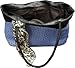 Femina Two-Tone Faux Ostrich Tote Shoulder Bag (Black/Blue) with a NutriChart