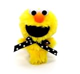 Furyu Official Sesame Street Polka Dot Ribbon Elmo Plush Strap - 3274 - Yellow