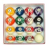 Color Swirl Billiards Ball Set