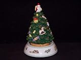 Spode Christmas Tree Musical Centerpiece (Father Christmas)-11 x 7.5