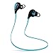 Cablex Bluetooth Headphones V4.1 Wireless Sports Stereo Earbuds In-ear Noise Cancelling Sweat proof Headset Earphones with Microphone for iPhone iPad iPod Samsung and Android Devices (Blue)