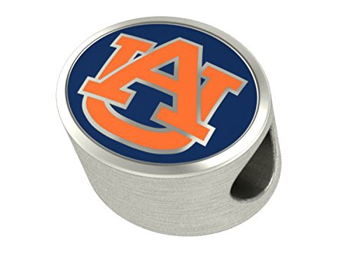 Auburn Tigers Charms Fit Most European Style Beaded Charm Bracelets