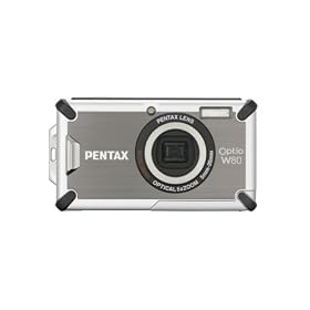 Pentax - Optio W80 - Appareil Photo Compact Num�rique - 12 Mpix - Etanche � 5m - Zoom optique 5x - Ecran TFT 2,5" - Stabilis� - Gris anthracite