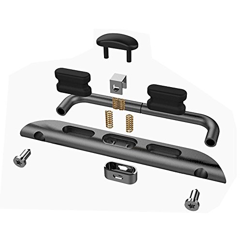 Apple Watch Connector, Pomarks Apple Watch Band Clasp Strap Adapter 42mm Stainless Steel Replacement Adapter (42mm-Black)