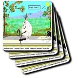 Londons Times Funny Food Coffee other Digestibles - Aged Garlic - Coasters