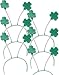 Set 6 St Patricks Day Green Shamrock Head Boppers Hats