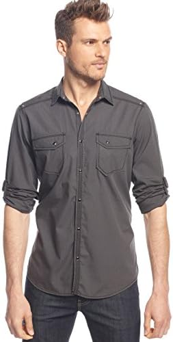 INC International Concepts Young Shirt, Graphite, XXL
