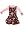 Catimini *Spirit City* Pink L/S Top and Multi Colored Layer Overall Dress Set 12m