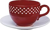 Produkt-Bild: Jumbotasse Set 500 ml Sweet-Heart kirschrot