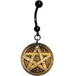 Ancient Pentagram Star Belly Ring