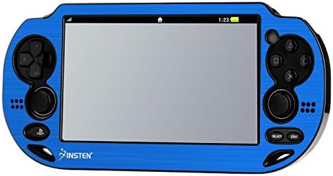 Everydaysource® Compatible With Sony PlayStation Vita Blue Aluminum / Plastic Case with FREE Reusable Screen Protector