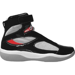 FILA Helmsman Hi-Top Mens Casual Athletic Shoes Sneakers Lace-Up Patent Leather Mesh Velcro Orange by Fila