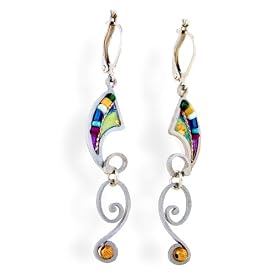 Swirling Dangle Earrings #0453