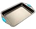 Bakeware Set -Premium Nonstick Baking Pans -Set of 4- ligh blue Silicone Handles includes a Pie Pan, a Square cake pan, Baking Pan, a Bread Pan, By Intriom Blue Collection (Set of 4)
