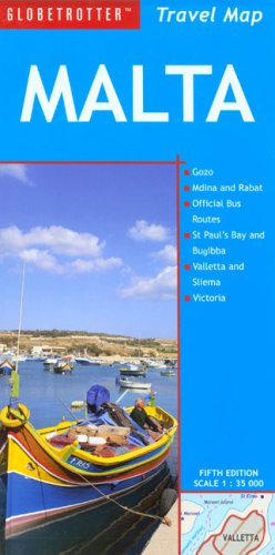 City Travel Guides Discounted  Books : Malta Travel Map (Globetrotter Travel Map)