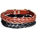 Deluxe Hand-braided 8-strand Semi-lustre Harness Leather Dog Collar