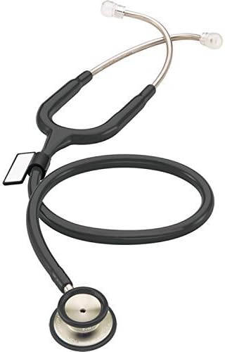 MDF® MD One Stainless Steel Premium Dual Head Stethoscope - Black (MDF777-11) by MDF Instruments USA