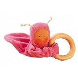 Käthe Kruse 74176 Rainbow Baby Pink Grabbing Ring Doll