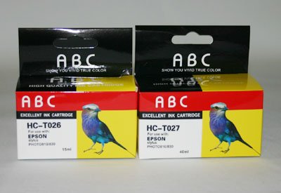 10 packs 5 full set Compatible EPSON T026/T027 ink cartridges for Epson Stylus Photo 810, 820, 830, 925, 935 / Stylus C50, PM-730C. Item content: 5 packs T026201 and 5 packs T027201. Total 10 packs.