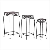 IMAGE OF 3Pc French Market Home Decor Plant Stands Shelf Rack