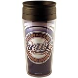 MLB Baseball Team Logo Vortex 16 Ounce Acrylic Travel Tumbler Glass - Milwaukee Brewers