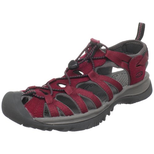Keen Women's Whisper Sandal,Beet Red/Gargoyle,8.5 M US