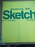 Strathmore, 300 Series, Sketch, 14 x 17, 100 Sheets, 350-014, Made in USA