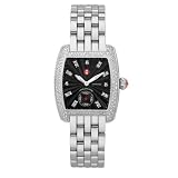 MICHELE Urban Mini Diamond Black Diamond Dial Stainless Steel Bracelet by Michele