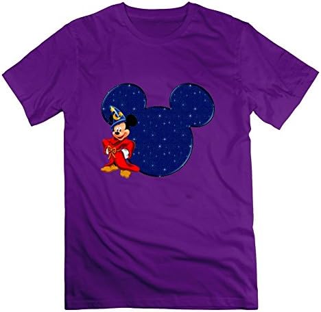Mickey Mouse 11 Creative Large Top Clothing Men Cotton Short For Purple