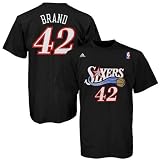 NBA adidas Philadelphia 76ers #42 Elton Brand Black Net T-shirt (XX-Large)