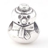 Believe Beads ? 'Snowy the Snowman' Charm Bead will fit pandora/troll/Chamilia Style Bracelets. Slide on slide off
