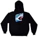 Great White Shark Sweatshirt, Awesome Realistic 3D Design Great White Hoodie, X-Large, Lt Gray