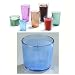Carlisle 9 oz Old Fashion Crystalon Stack All Ribbed Texture Break-Resistant SAN / Color: Blue / Quantity: One Dozen (12)