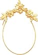 14K Gold Floral Charm Holder