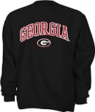 Georgia Bulldogs Black Tackle Twill Crewneck Sweatshirt