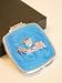 Blue Fashion Diva Compact Mirror with Crystals