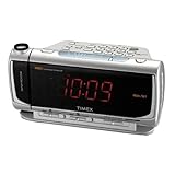Timex T736S Dual Alarm Clock Radio with Time Projector and Jumbo Display